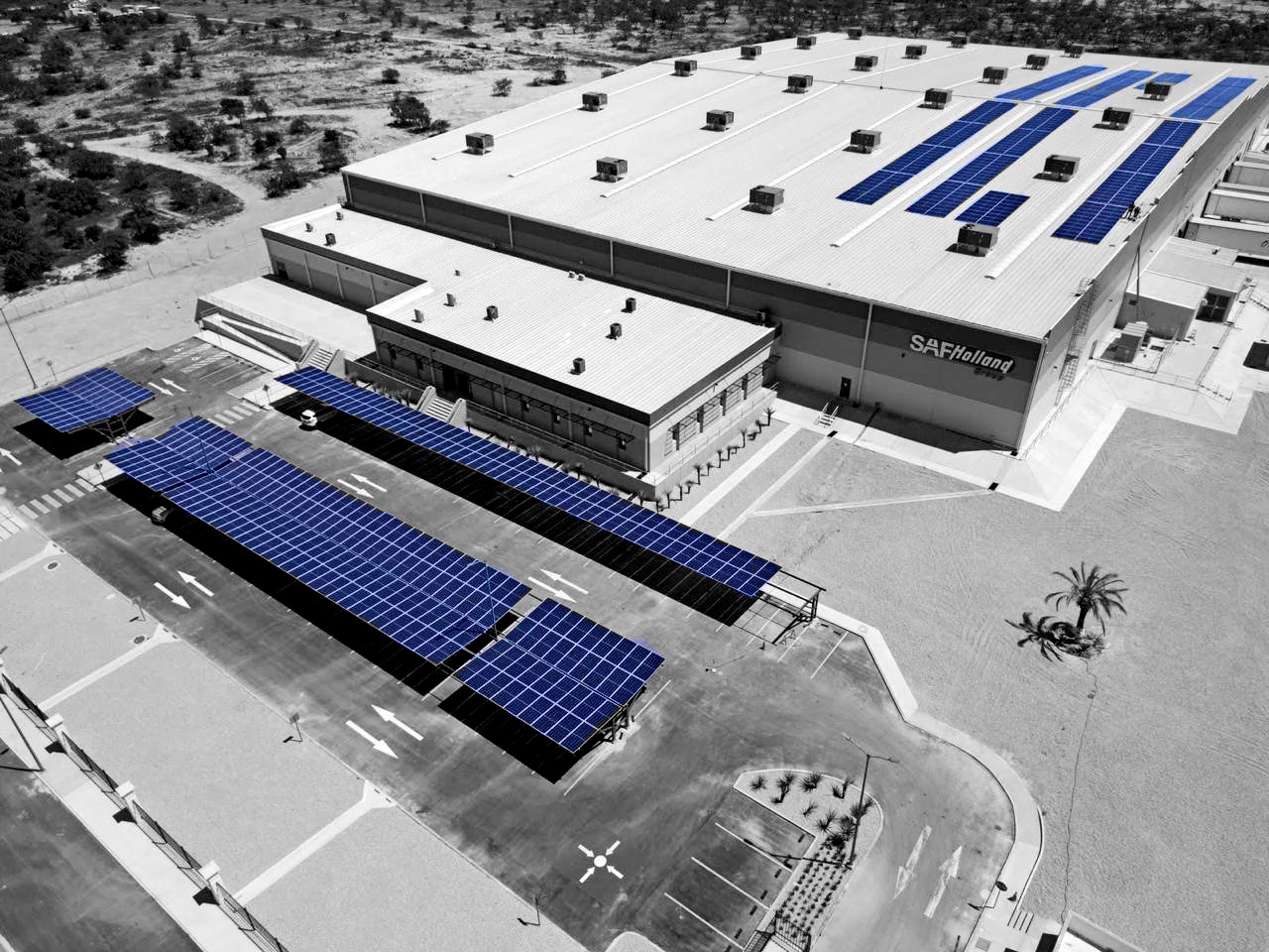 Sistema fotovoltaico industrial SAF Holland