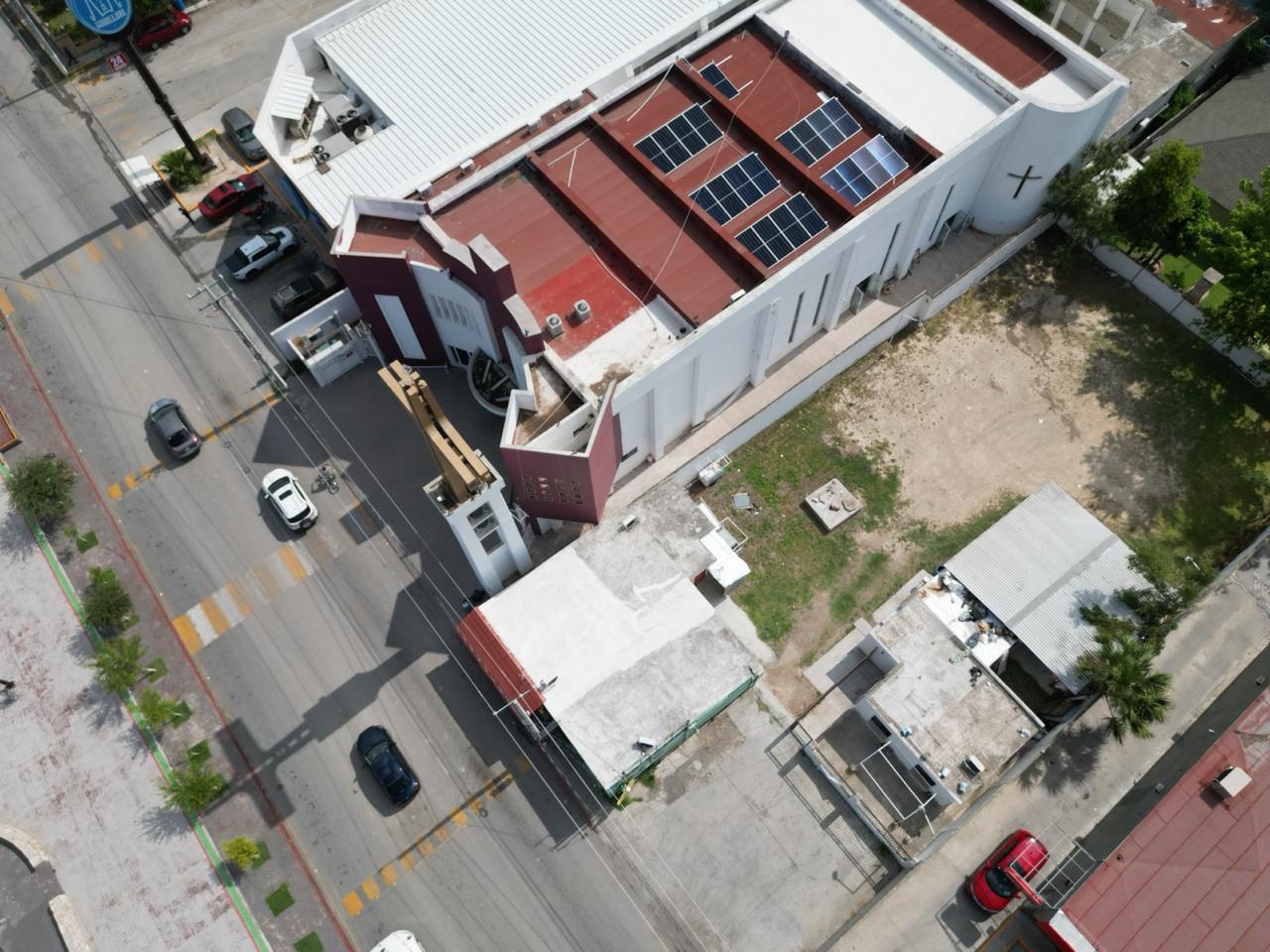 Parroquia Sagrado Corazón — instalación solar en Piedras Negras, Coahuila